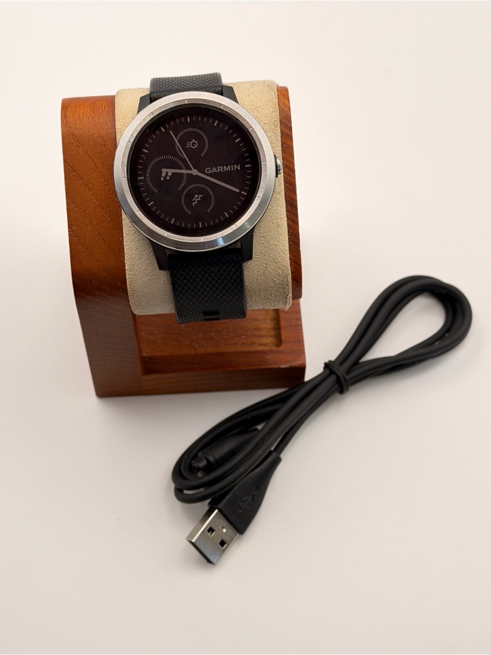 Garmin Vivoactive 3, Tested, Charger Included, very good, black/steel, smartwatc
